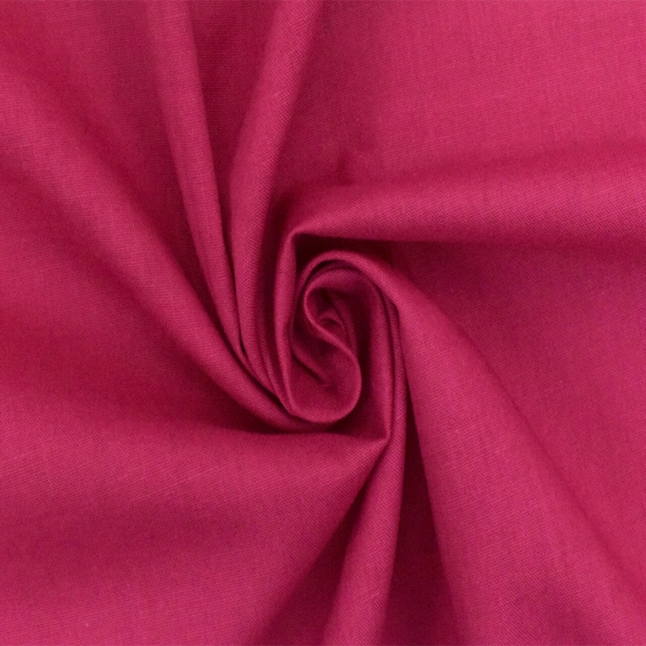 Magenta Pink Solid Polyester Broadcloth Woven Fabric By the Yard
